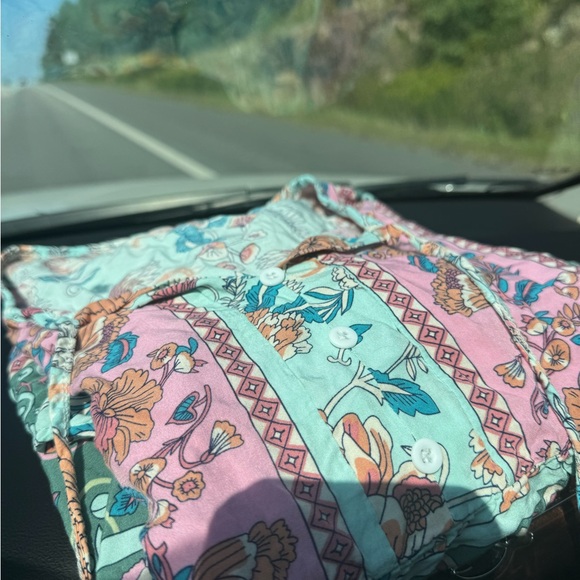 Cute boho top blue print - Picture 4 of 8